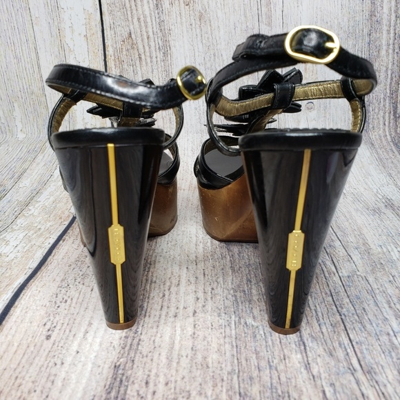 Coach Jeanna Platform Wedges Size 6 - Picture 5 of 8